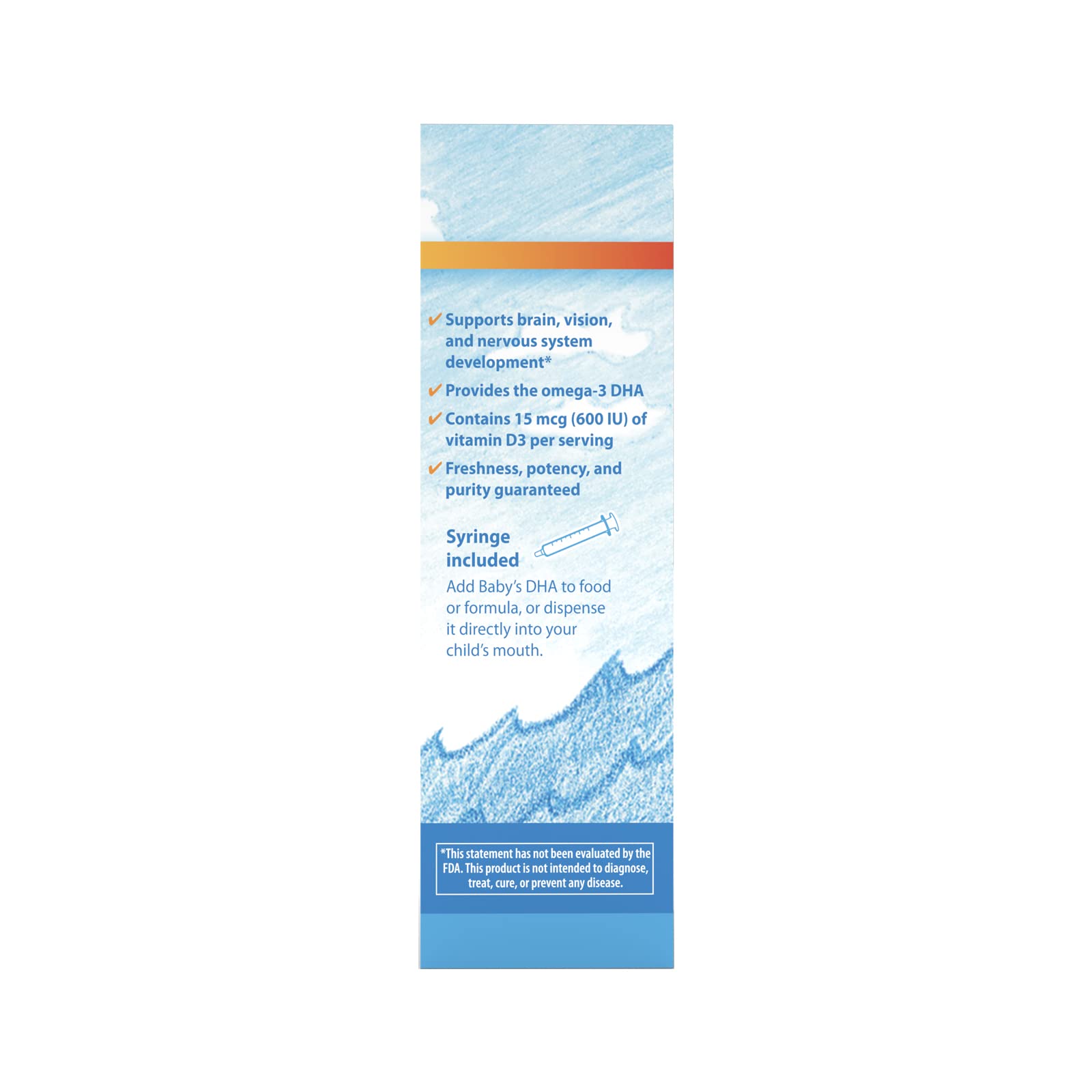 Carlson Baby's DHA Liquid – 920 mg Omega-3s + 600 IU Vitamin D3 (60 mL)