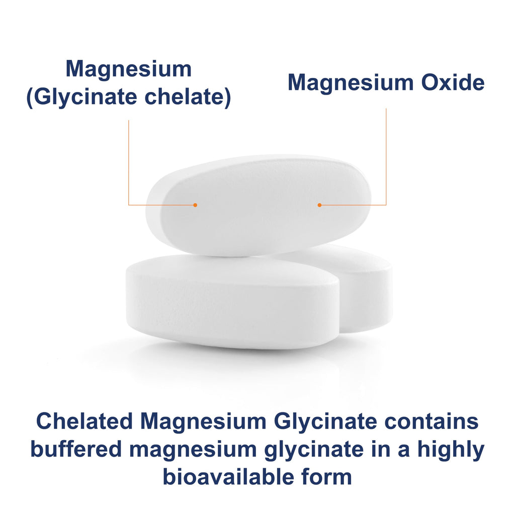 Carlson Chelated Magnesium 200mg – 180 Tablets | Magnesium Glycinate Chelate Supplement