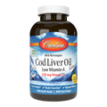 Carlson Cod Liver Oil Gems - Low Vitamin A, 230 mg Omega-3s, Wild-Caught Norwegian, 300 Softgels