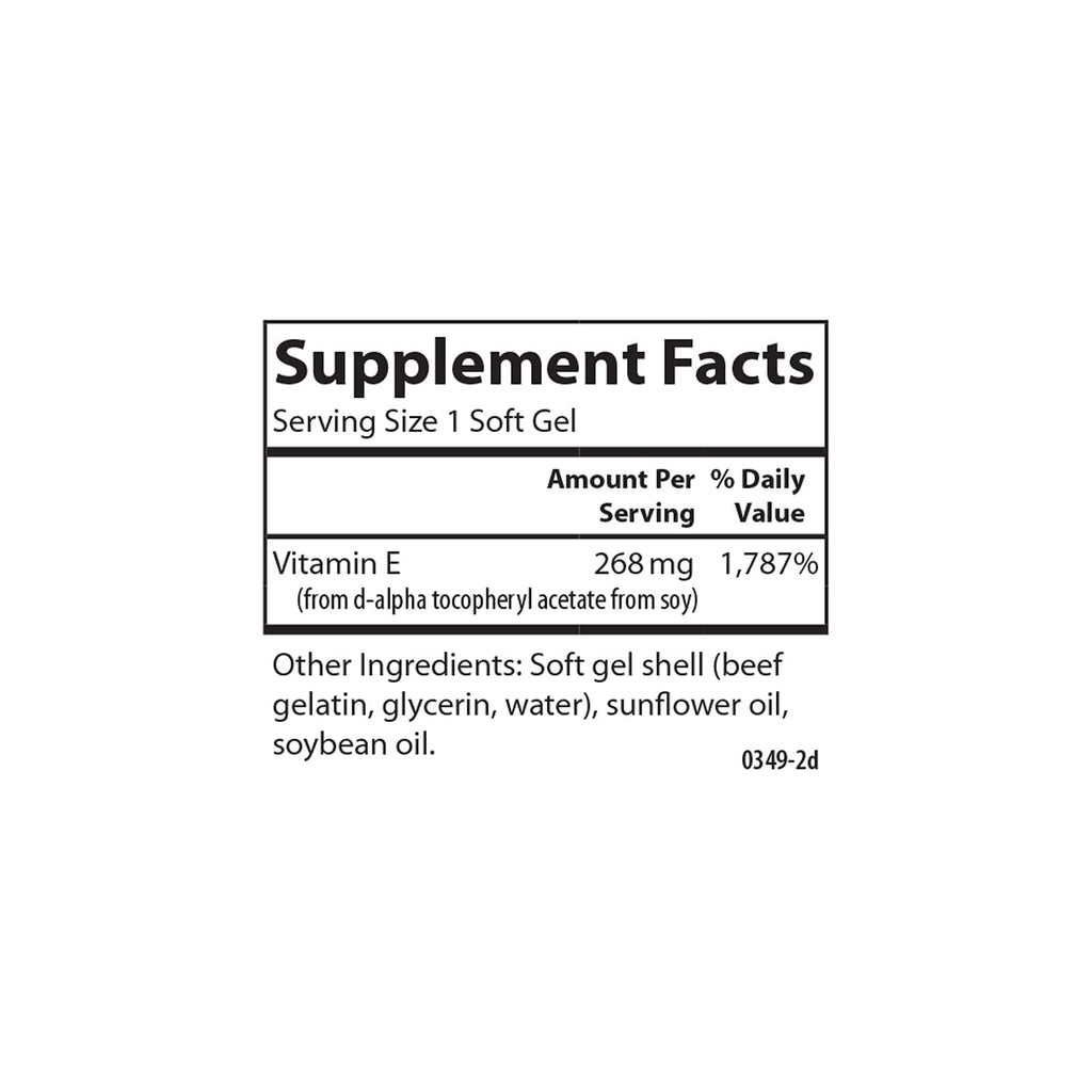 Carlson E-Gems 400 IU Vitamin E Soft Gels – Natural Source, 140 Soft Gels | Optimal Wellness