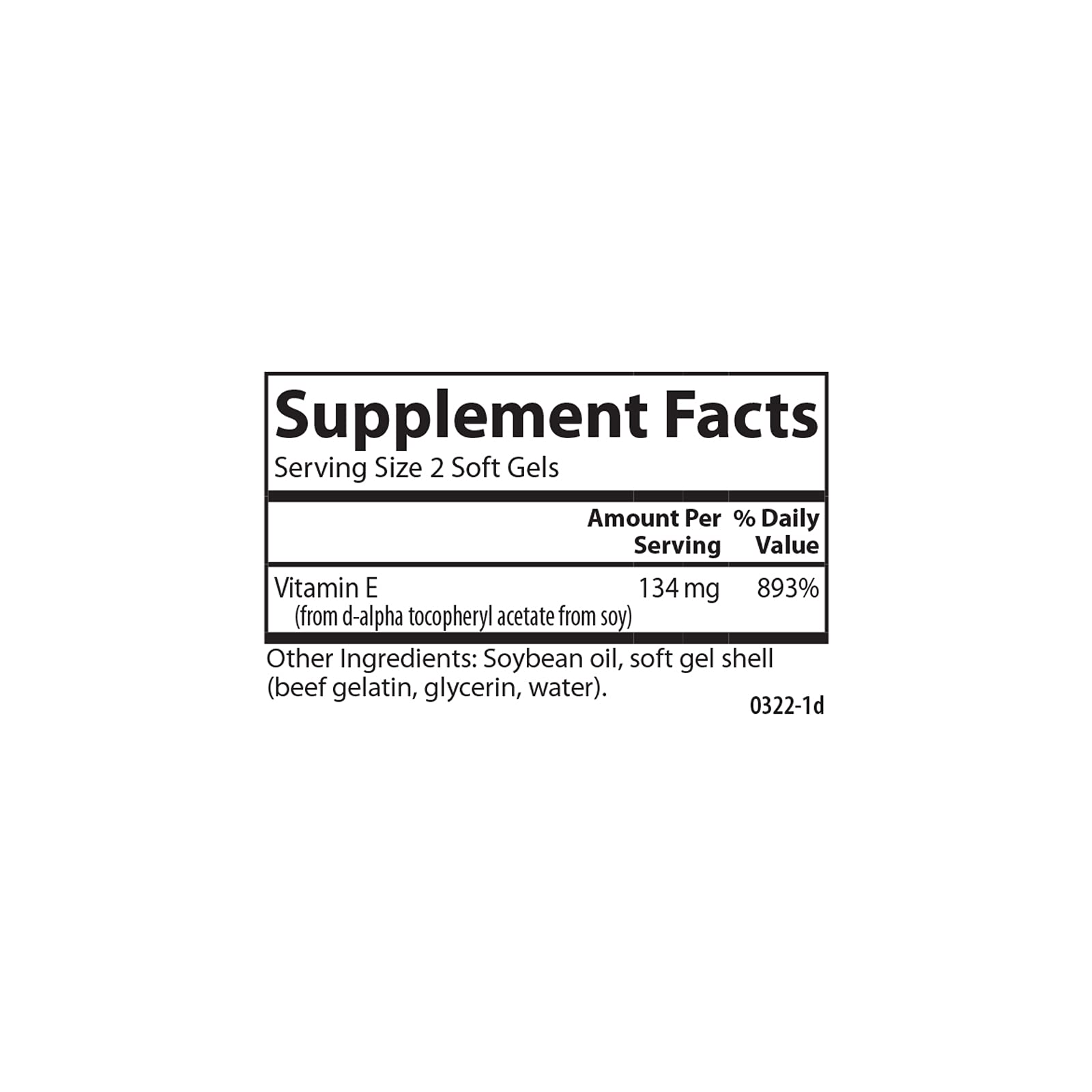 Carlson E-Gems 200 IU Vitamin E – Natural Source, 250 Soft Gels