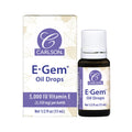 Carlson E-Gem Oil Drops - 5000 IU Vitamin E | Skin & Bath Oil 0.5 oz