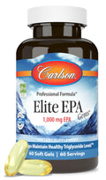 Carlson Elite EPA Gems 1000 mg EPA Fish Oil — Wild-Caught Norwegian, 60 Softgels