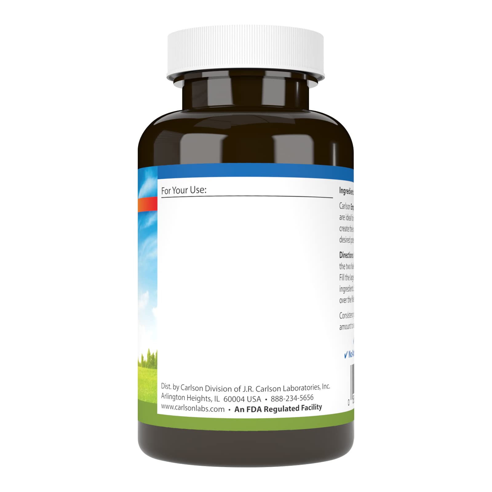 Carlson Empty Gelatin Capsules #2 (Size #2) – 200 Capsules