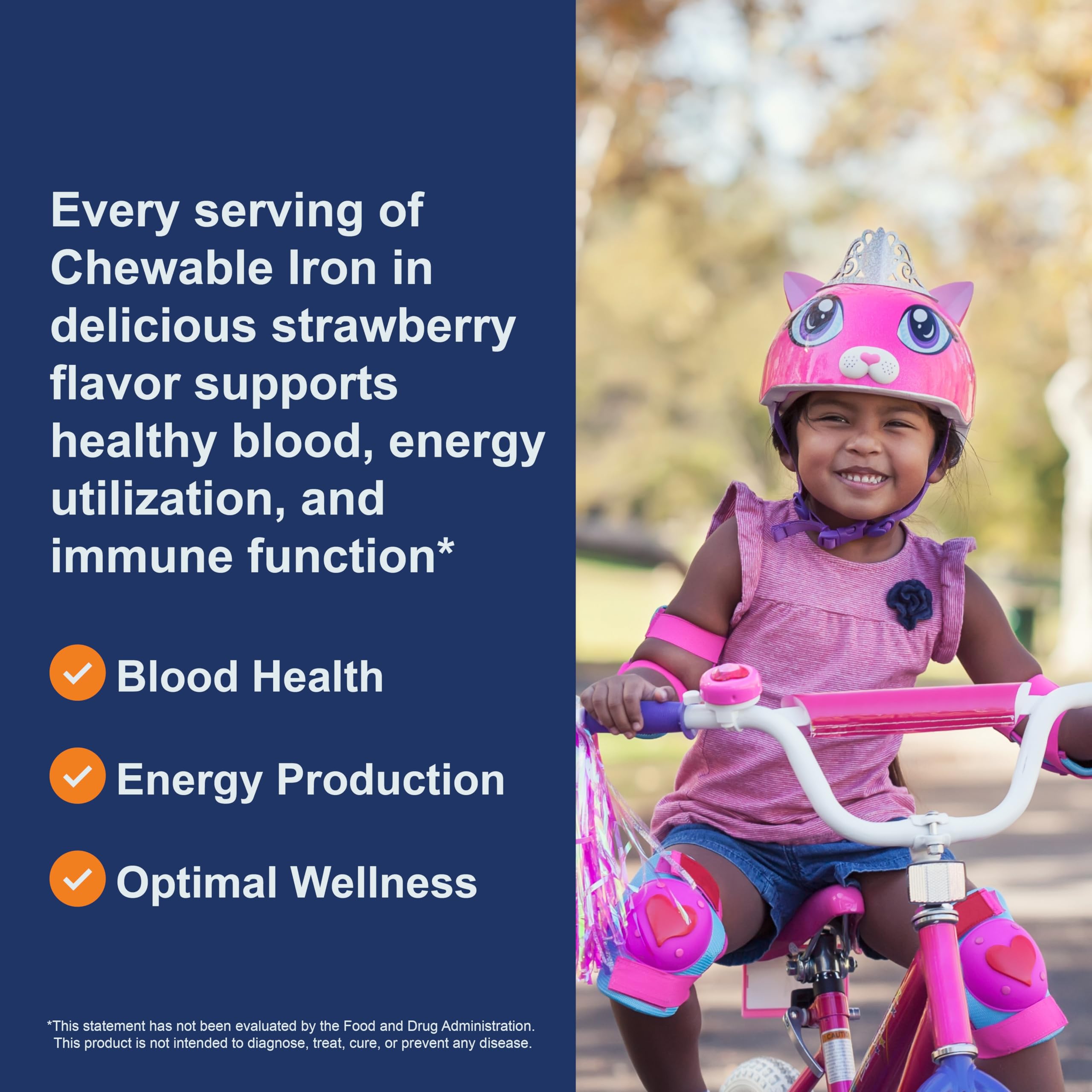 Carlson Kid's Chewable Iron 15 mg | Superior Absorption, 60 Tablets