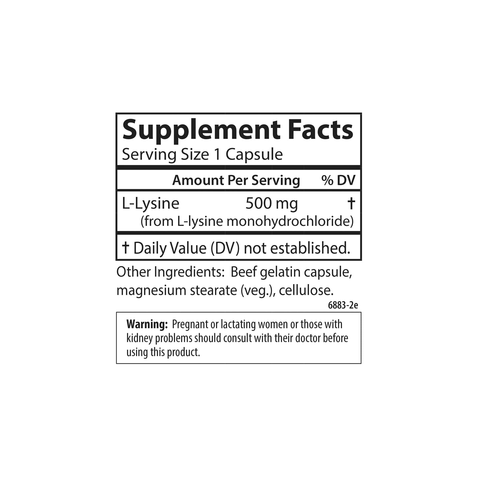 Carlson L-Lysine 500 mg – Supports Healthy Tissue & Muscle Development | 300 Capsules