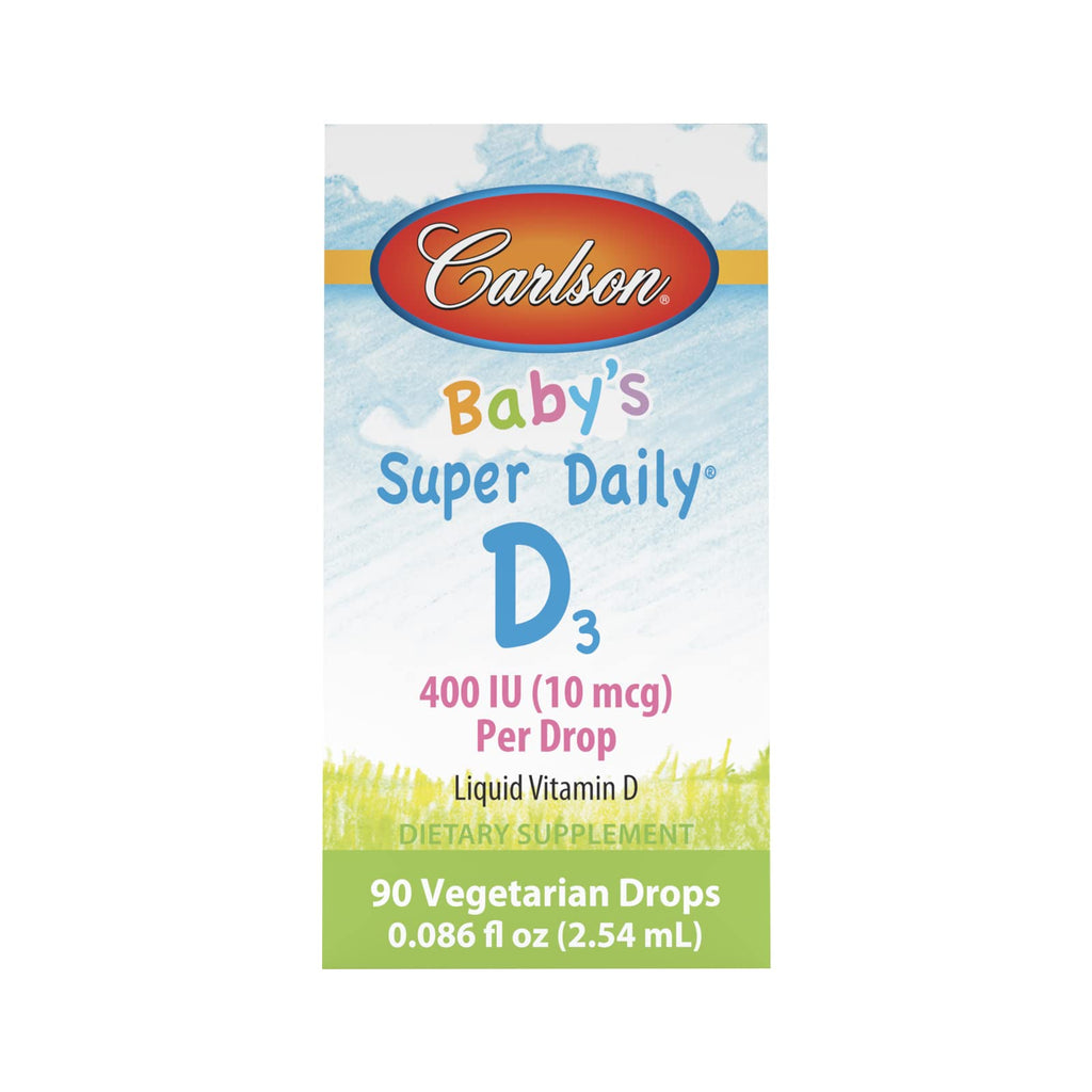 Carlson Laboratories Super Daily D3 for Baby, 0.086 Fl oz | Vitamin D3 Drops