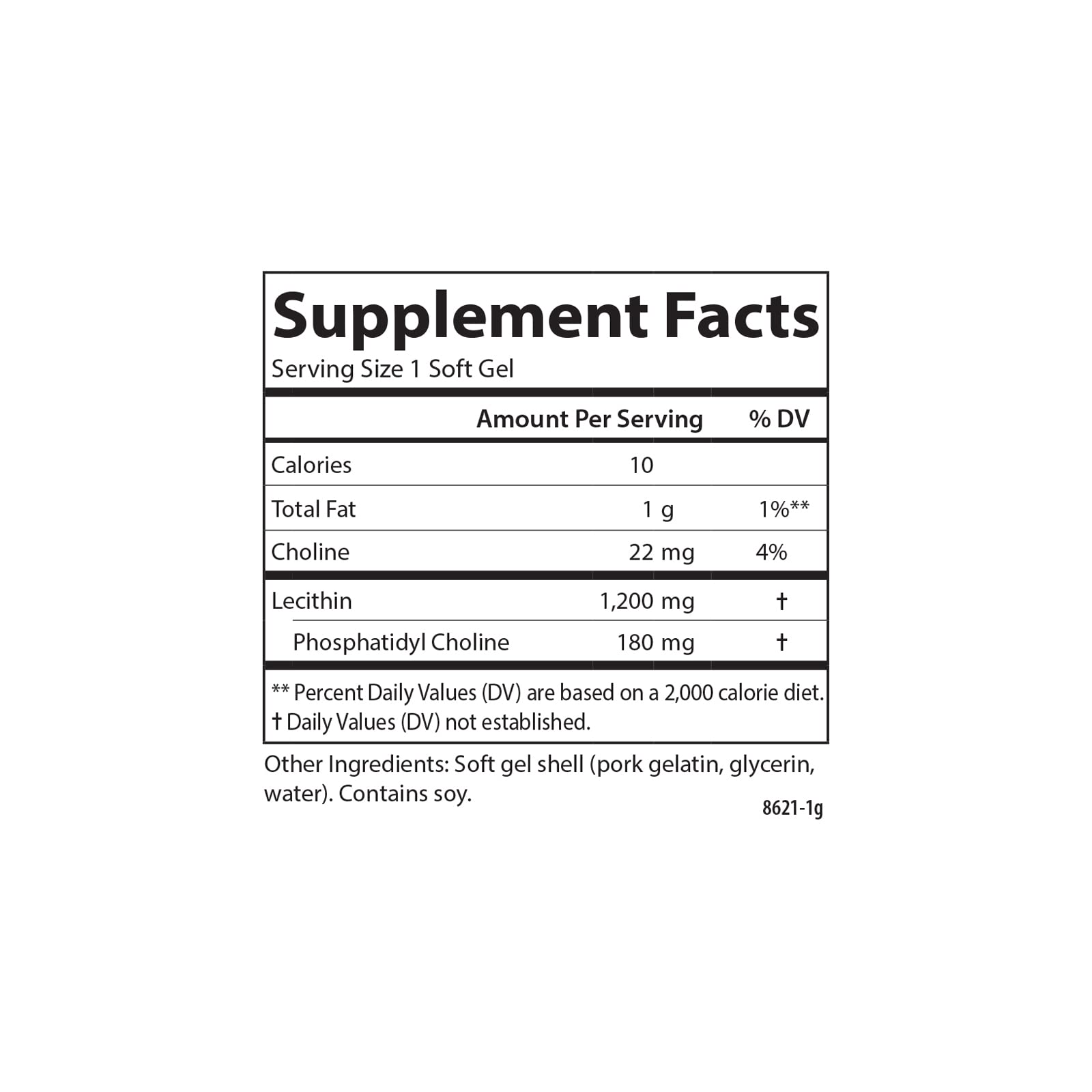 Carlson Lecithin 1200 mg Non-GMO - Nervous System & Liver Support | 100 Softgels (Pack of 2)