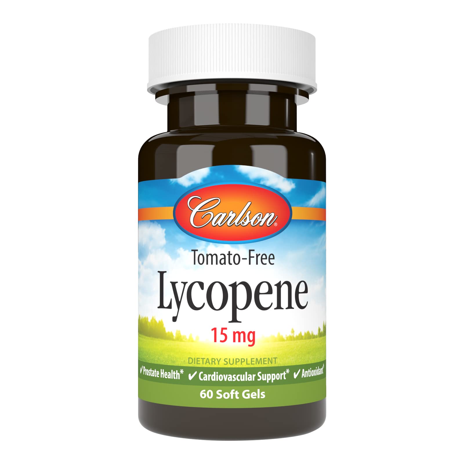 Carlson Lycopene 15 mg – Tomato-Free Prostate Health & Circulation (60 Softgels)