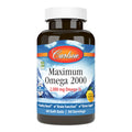 Carlson Maximum Omega 2000 - 2000 mg Omega-3 (EPA/DHA), Wild-Caught Norwegian Lemon Softgels