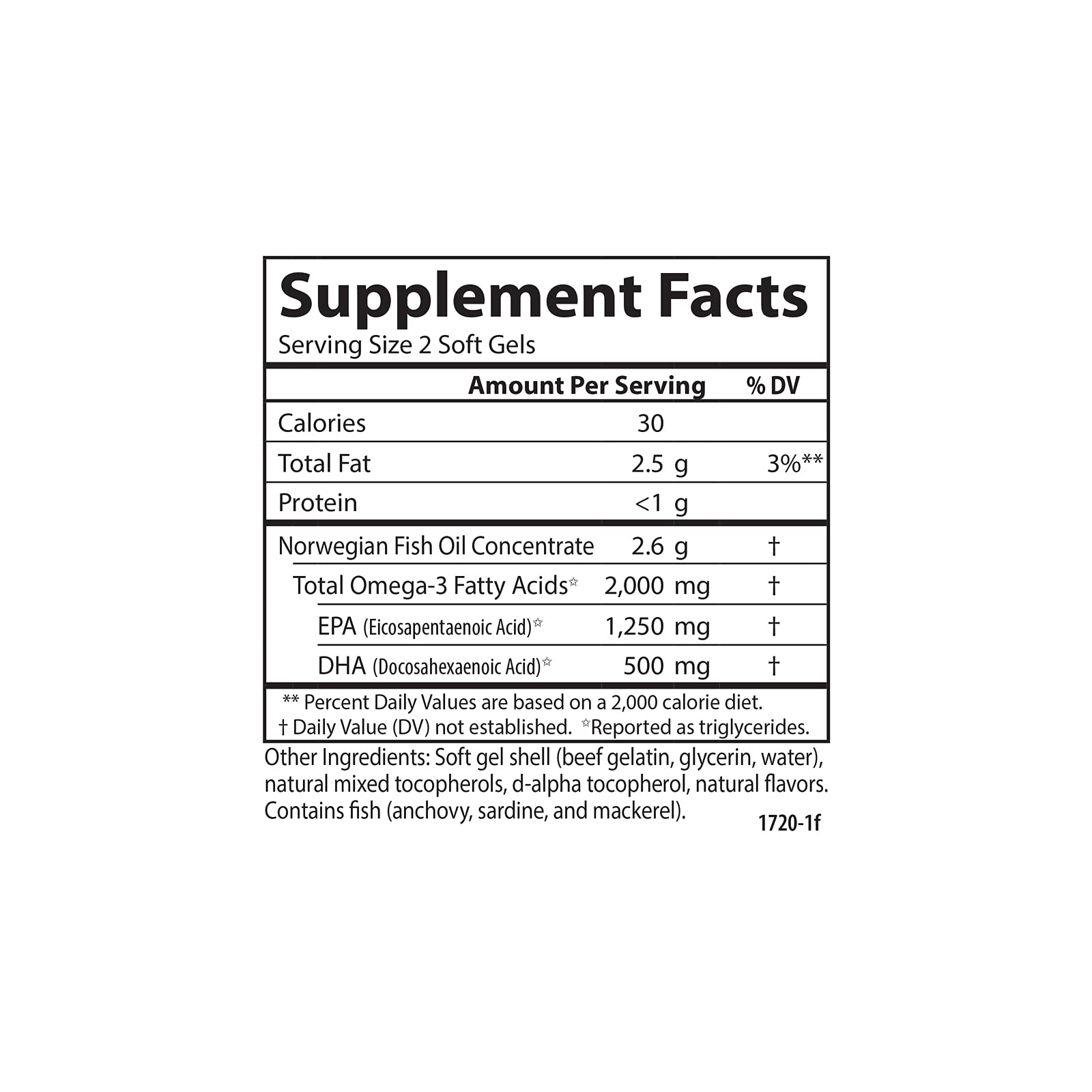 Carlson Maximum Omega 2000 - 2000 mg Omega-3 (EPA/DHA), Wild-Caught Norwegian Lemon Softgels