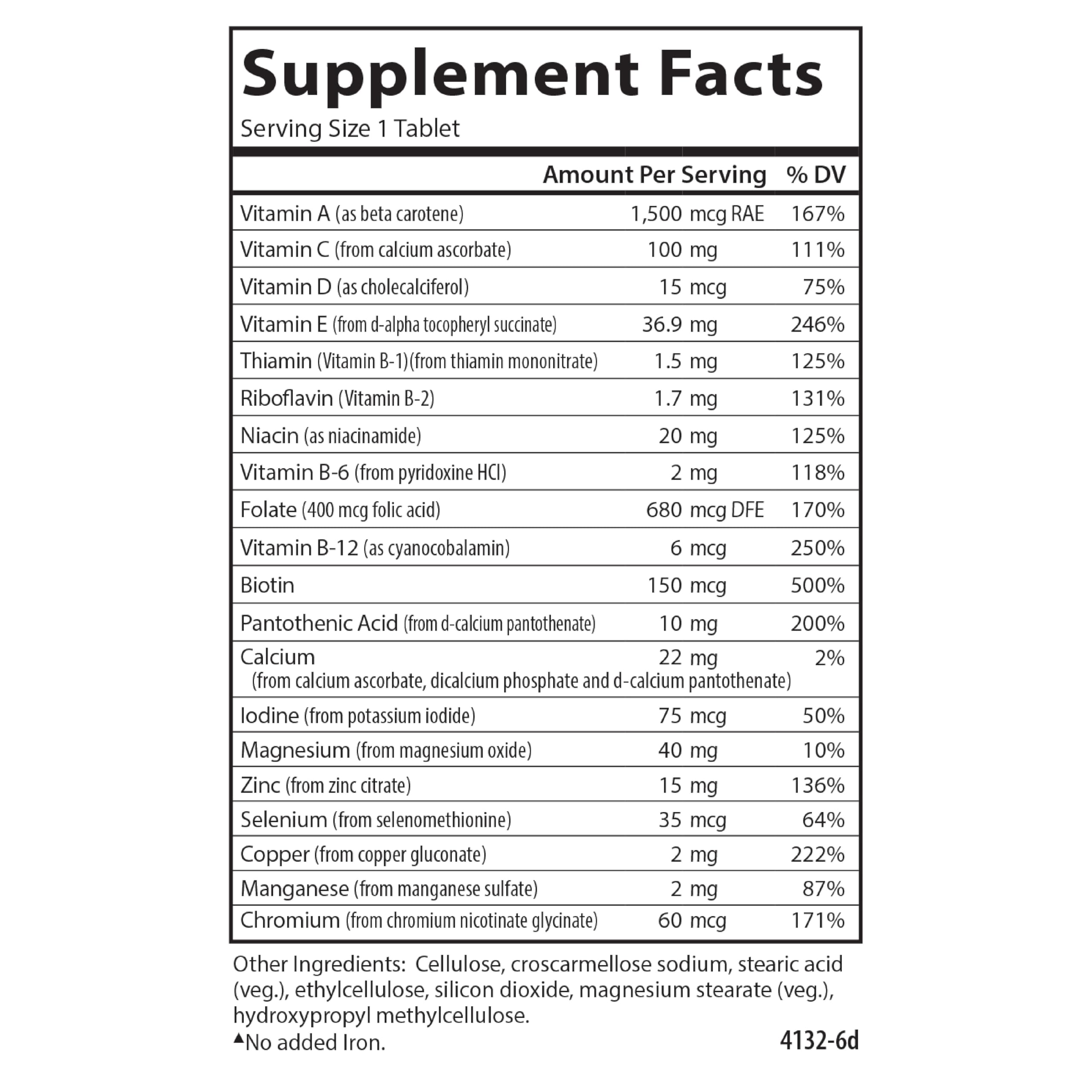 Carlson Mini-Multi: Small Multivitamin Tablets for Immune & Heart Health (180 Tabs)