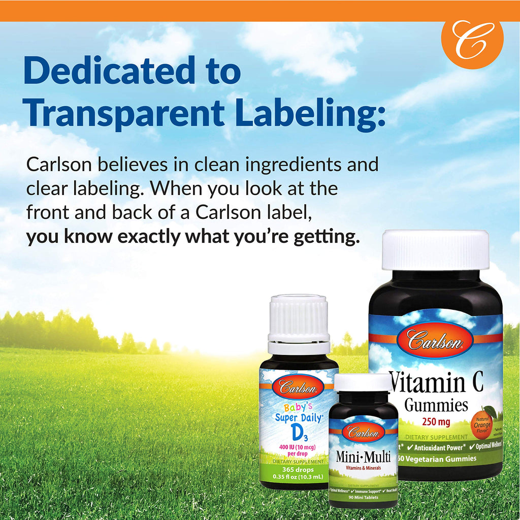 Carlson Moly-B Chelated Molybdenum – Metabolism Support & Enzyme Activation | 100 Vegetarian Tablets