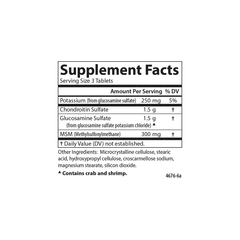 Carlson Nutra-Support Joint | Glucosamine, Chondroitin & MSM | 60 tablets