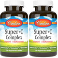 Carlson Super-C Complex: Vitamin C + Bioflavonoids – Immune Support & Antioxidant Wellness, 100 Vegetarian Tablets (Pack of 2)
