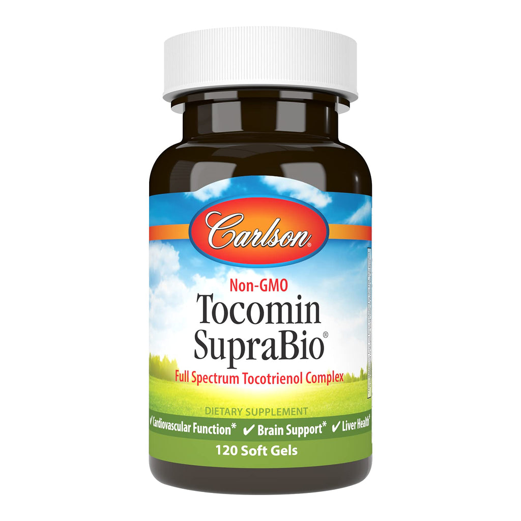 Carlson Tocomin SupraBio Full Spectrum Tocotrienol Complex - 120 Softgels | Non-GMO