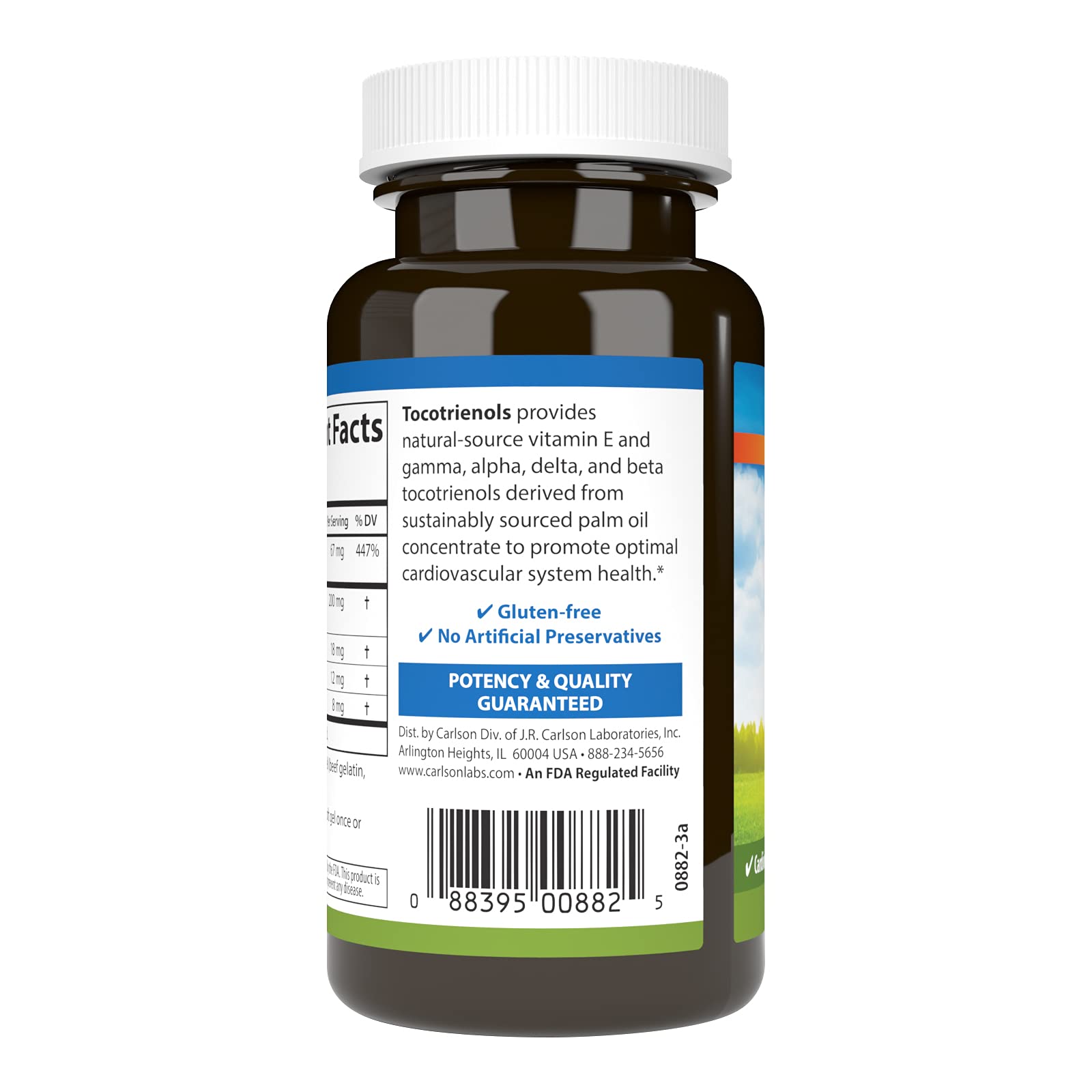 Carlson Labs Tocotrienols Softgels, 180 Count