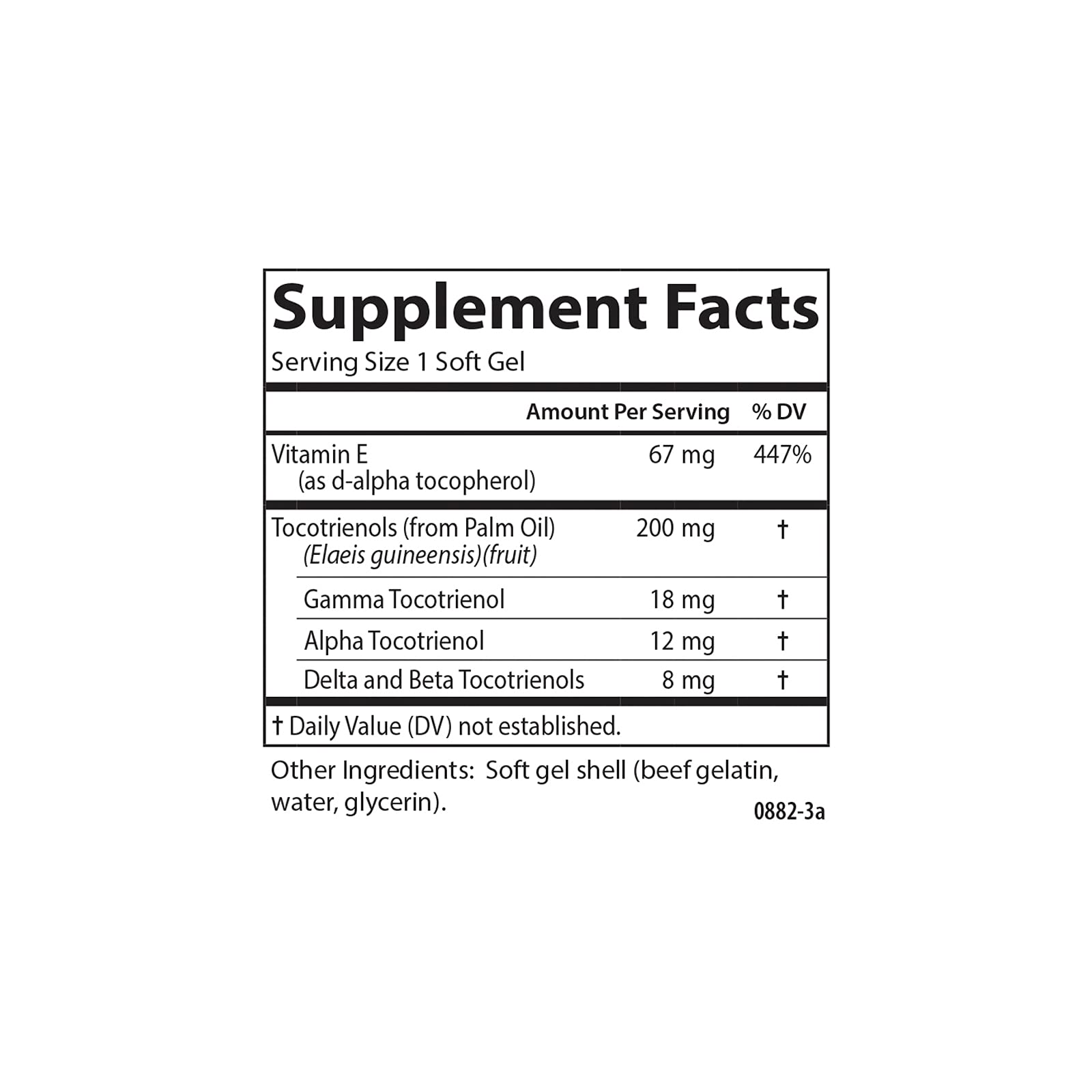 Carlson Labs Tocotrienols Softgels, 180 Count