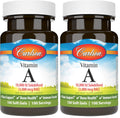 Carlson Vitamin A Solubilized 10000 IU Softgels – Vision Health (Pack of 2)