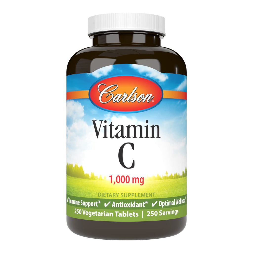 Carlson Vitamin C 1,000 mg – 250 Count | Immune Support