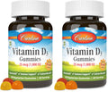 Carlson Vitamin D3 Gummies 1000 IU – Bone Health & Immune Support (Pack of 2, 60 Veg Gummies)