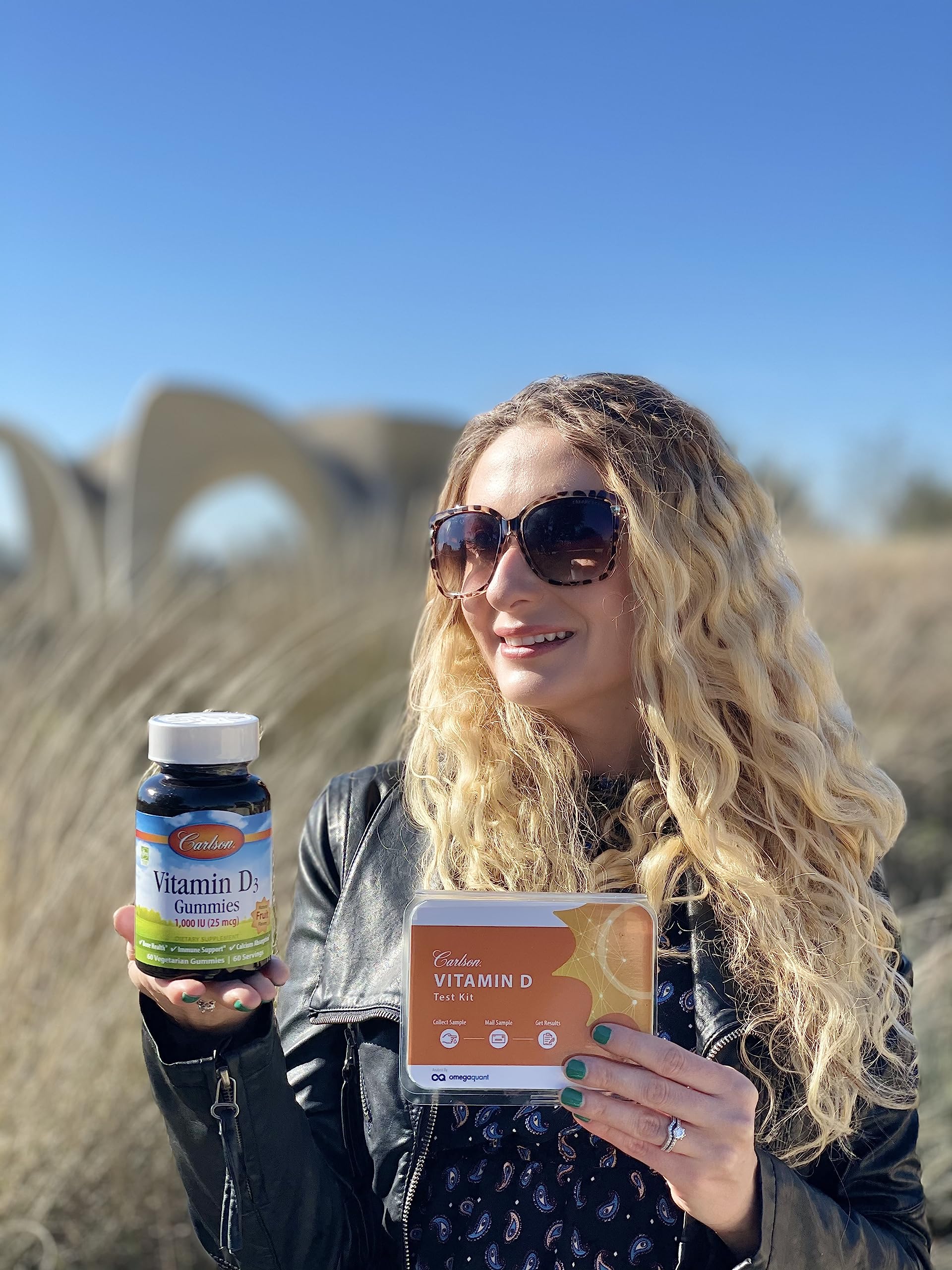 Carlson Vitamin D3 Gummies 1000 IU (25 mcg) – Bone Health, Immune Support & Calcium Absorption | 60 Vegetarian Gummies