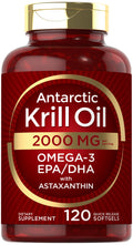 Carlyle Antarctic Krill Oil 2000 mg | 120 Softgels | Omega-3 EPA/DHA + Astaxanthin | Lab Tested