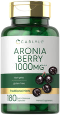 Carlyle Aronia Berry Capsules 1000mg - 180 Count | Non-GMO, Gluten Free