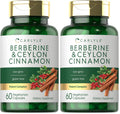 Carlyle Berberine with Ceylon Cinnamon 2000mg | 60 Capsules | Vegetarian, Non-GMO, Gluten Free (Pack of 2)