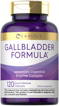 Carlyle Gallbladder Formula Supplement | 120 Capsules | Ox Bile Digestive Enzymes | Non-GMO & Gluten Free