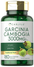 Carlyle Garcinia Cambogia Extract - 3000mg per Serving | 180 Capsules - Non-GMO & Gluten Free