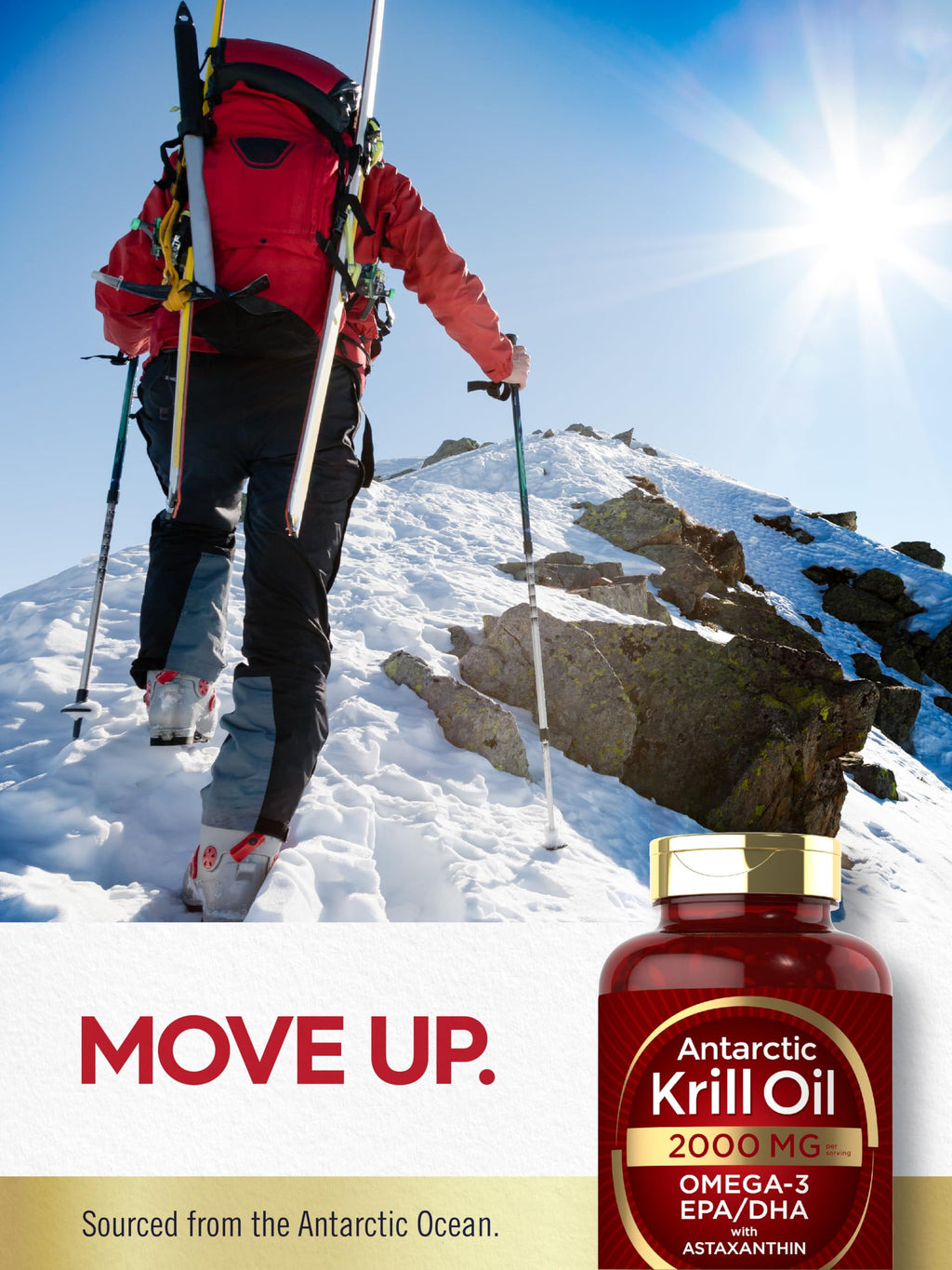 Carlyle Antarctic Krill Oil 2000 mg – 120 Softgels (Pack of 2) | Omega-3 EPA/DHA + Astaxanthin