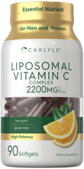 Carlyle Liposomal Vitamin C 2200mg – 90 Softgels | High Potency, Non-GMO, Gluten Free