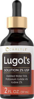 Carlyle Lugols Iodine 2% 2 fl oz | Potassium Iodide and Iodine Solution Drops