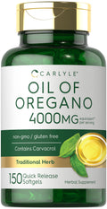 Carlyle Oregano Oil 4000mg - 150 Softgels, Carvacrol, Non-GMO Gluten Free
