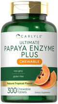 Carlyle Papaya Enzyme Chewable Tablets – Vegetarian, Non-GMO, Gluten Free