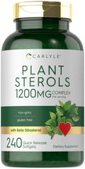 Carlyle Plant Sterols 1200 mg | 240 Softgel Capsules | Non-GMO & Gluten Free