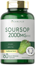Carlyle Soursop Leaves - 2000mg | 160 Capsules | Traditional Herb | Non-GMO