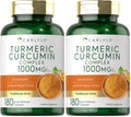 Carlyle Turmeric Curcumin with Black Pepper 1000mg - 180 Capsules | Non-GMO, Gluten Free (Pack of 2)