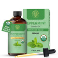 Carno Calm Peppermint Essential Oil – USDA Organic | 1.7 fl oz | Diffuser, Skin, DIY Soaps & Candles