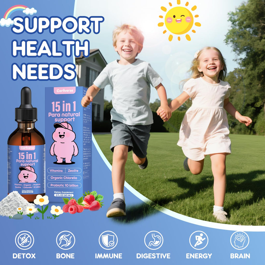 Cartiverse Parasite Cleanse: Zeolite Detox Drops for Humans & Kids