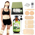 Castor Oil Pack Wrap Full-Body Set – Organic 8 oz Castor Oil, Reusable Cotton Wraps, Leak-Proof & Adjustable