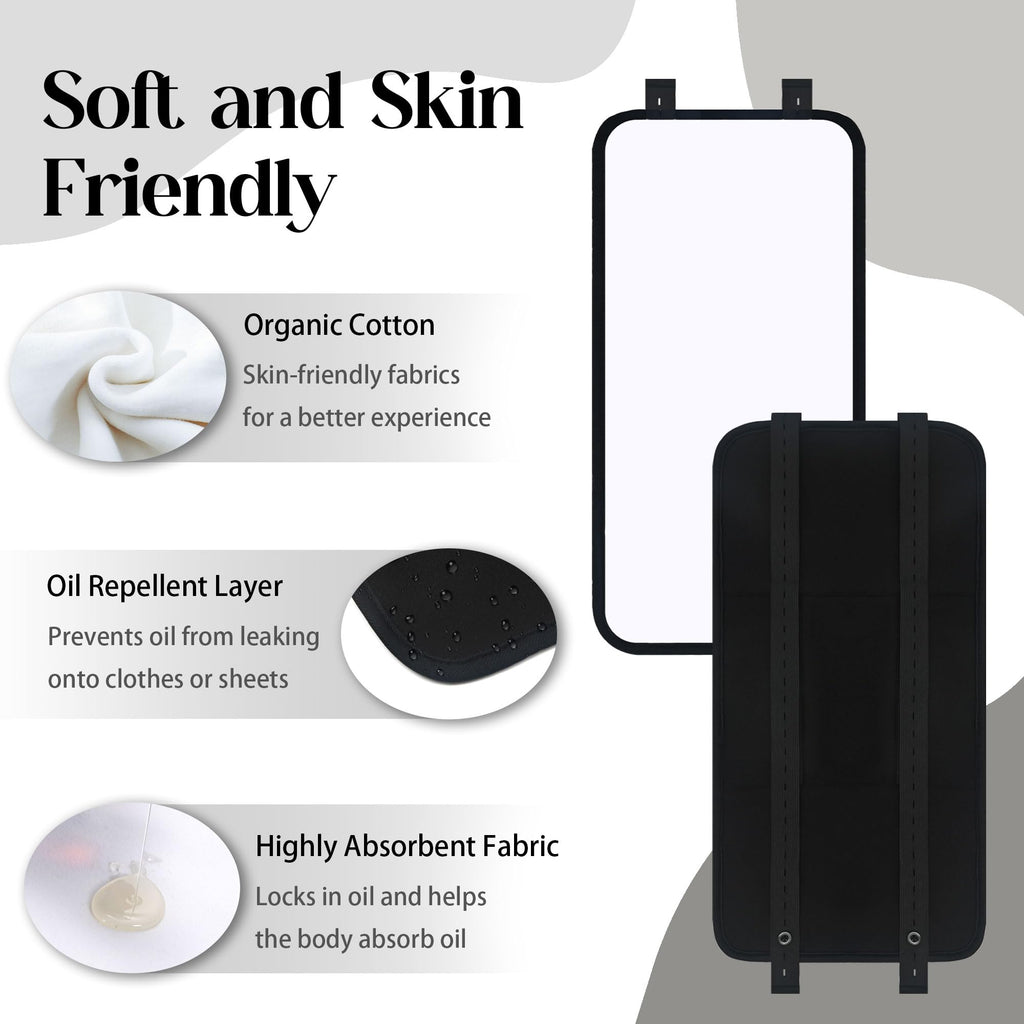 9 Pcs Castor Oil Pack Wrap Kit – Organic Cotton, Reusable Full-Body Care