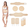 Castor Oil Pack Wrap Organic Cotton – 8-Piece Reusable Kit (Oil Not Included)