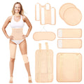 Castor Oil Pack Wrap Kit - 9 Pcs, Reusable & Adjustable