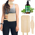 Castor Oil Pack Wrap | Organic Cotton, Cold-Pressed Jamaican Black Castor Oil 250ml, Anti-Leak