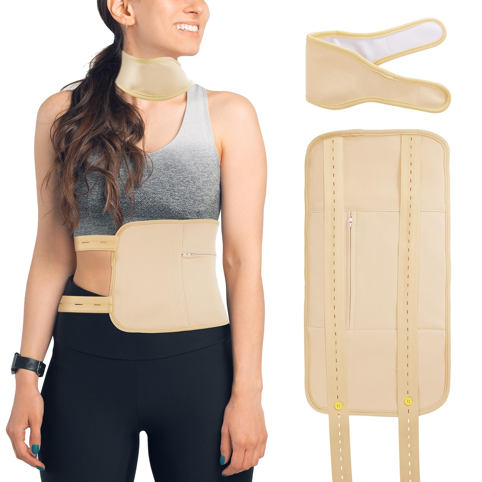 Castor Oil Pack Wrap - Premium Organic Reusable Kit for Liver Detox, Digestive Support & Anti-Leak