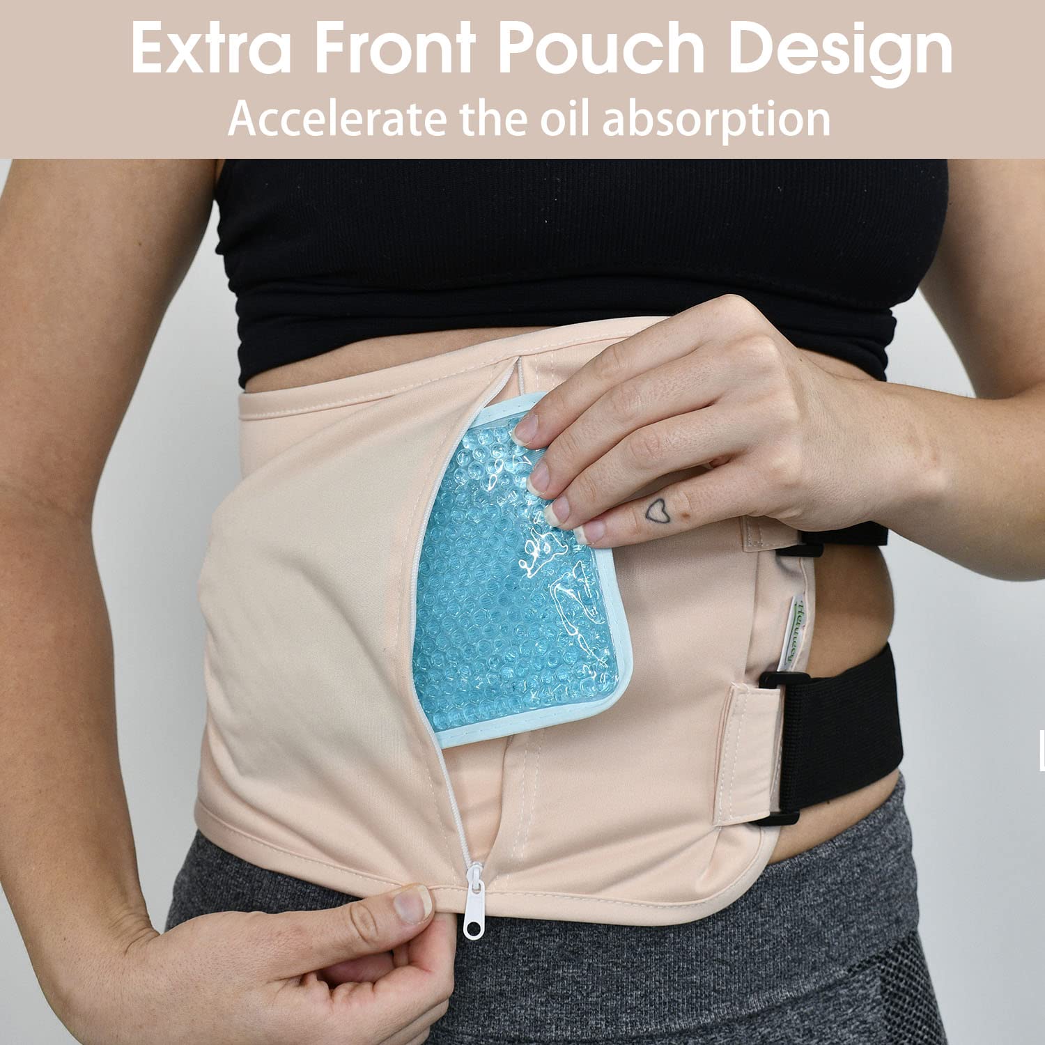 Castor Oil Pack Wrap for Stomach - Liver Detox & Pain Relief