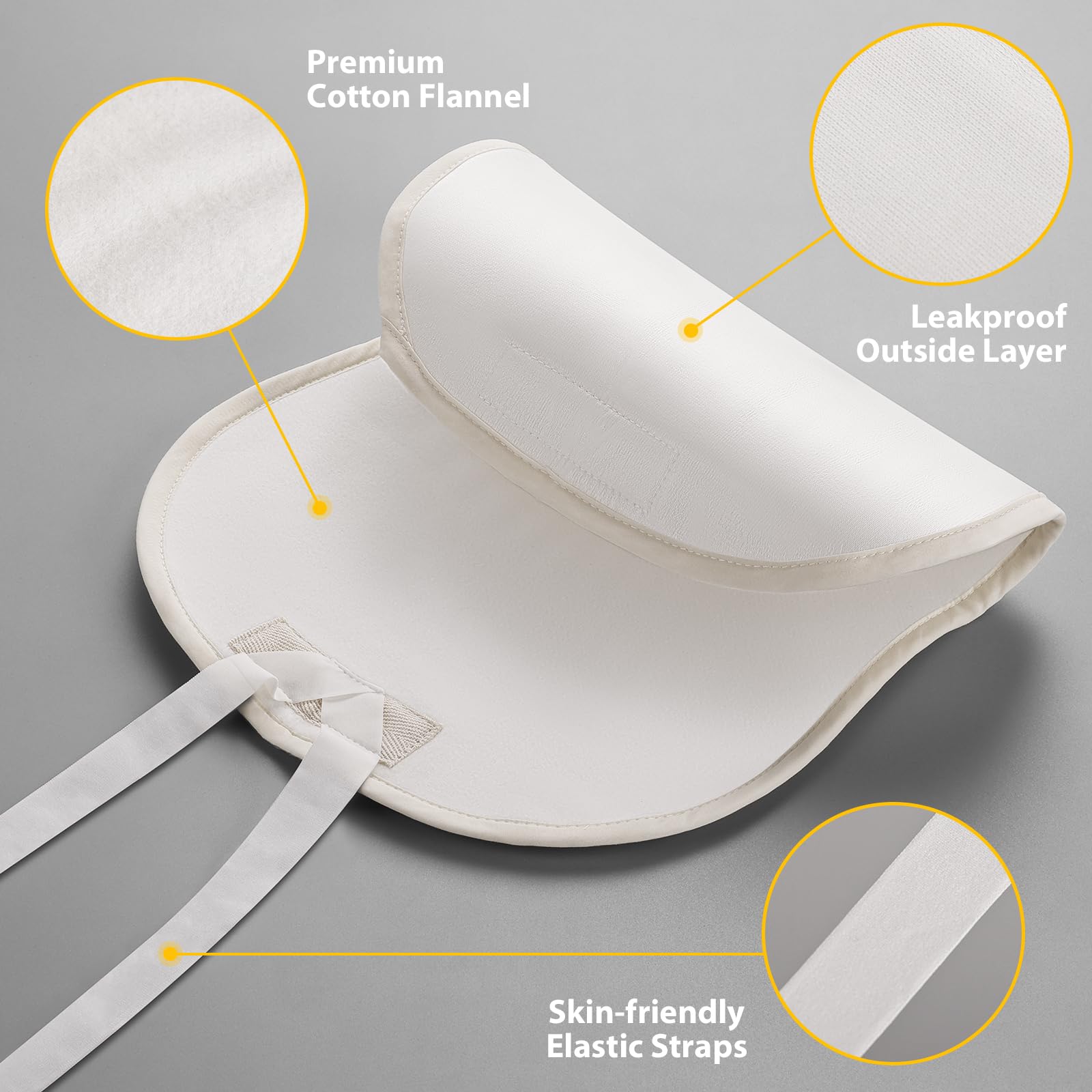 Castor Oil Pack Wrap for Stomach – Premium Cotton Flannel & Reusable Straps