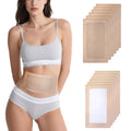 Castor Oil Pack Wraps (12 Patches) – Disposable Organic Cotton Belly Button Patches with Leak-Proof Design for Stomach & Liver Care (Oil Not Included)